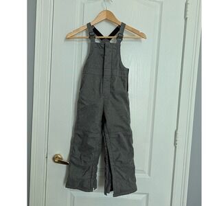 Baby Gap ColdControl Max Snow Bibs Gray Toddler 5 Years Fleece Lined Overalls